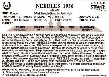 1991 Horse Star Kentucky Derby #82 Needles Back